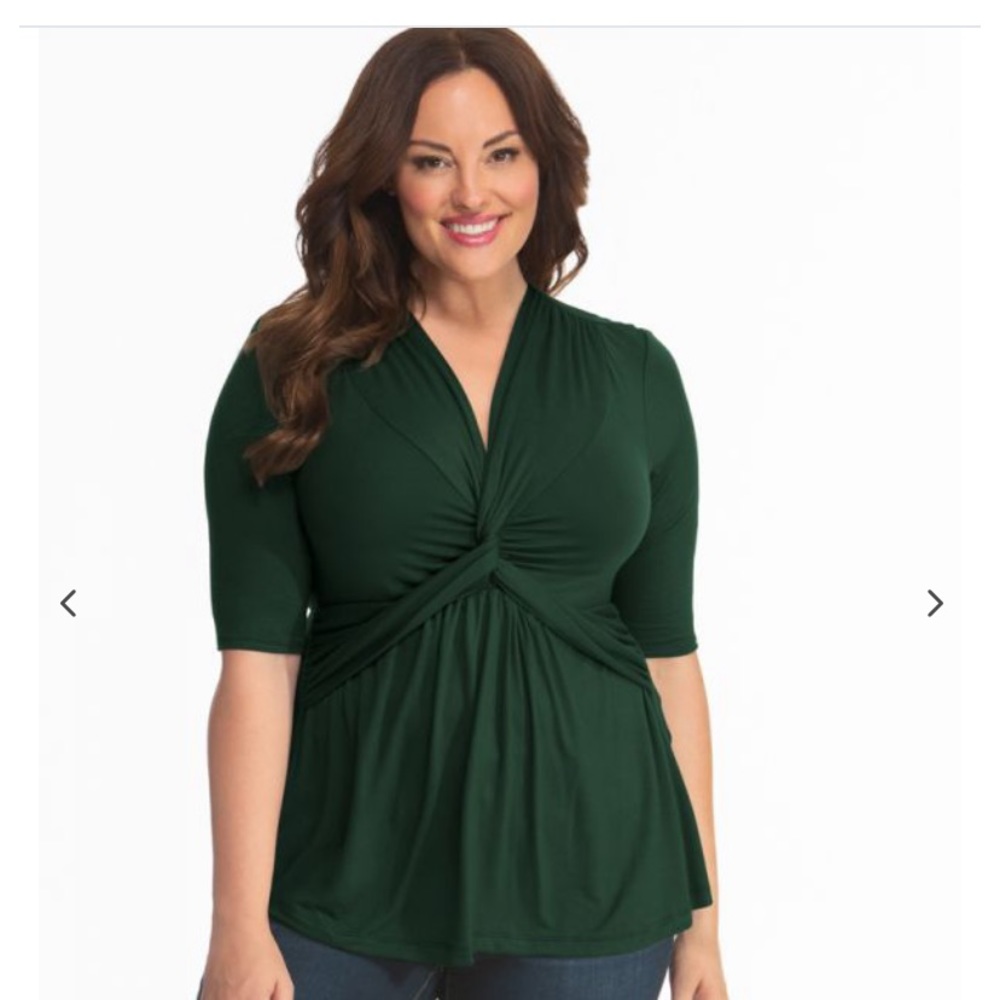 Kiyonna. Caycee twist top. Size 1